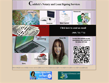 Tablet Screenshot of caddicksnotary.com